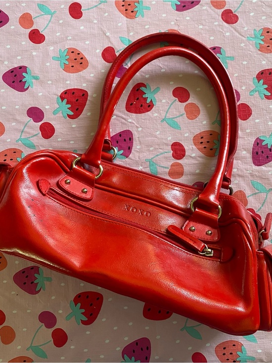 XOXO Handbags - XOXO Vibrant Red Shoulder Bag with Double Handles